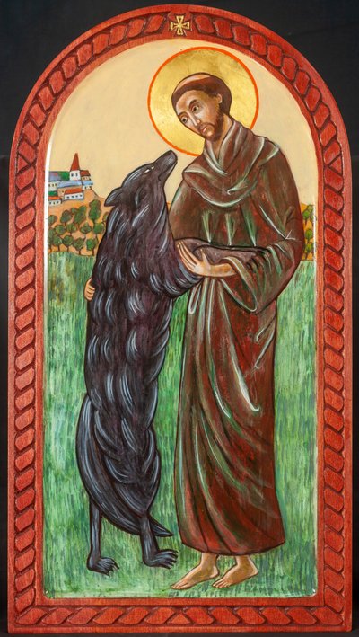 St. Francis and the Wolf by Christine Hales