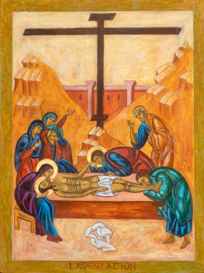 The Lamentation Icon by Christine Hales