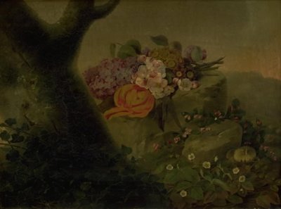 Flowers on a Stone by Christine Løvmand