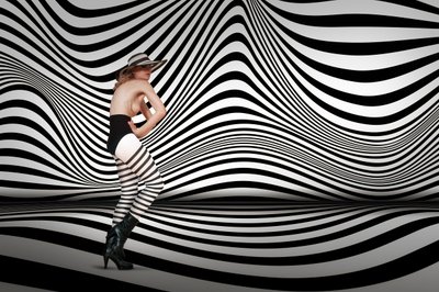 Bold Striped Figure by Christine von Diepenbroek