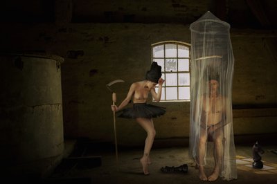 Dark Ballerina and Chess by Christine von Diepenbroek