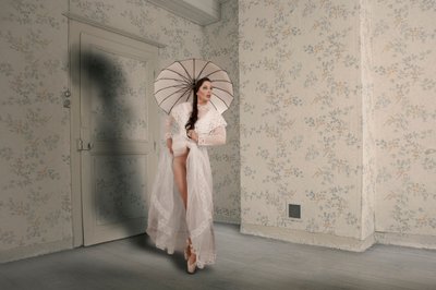Ethereal Dancer with Umbrella by Christine von Diepenbroek