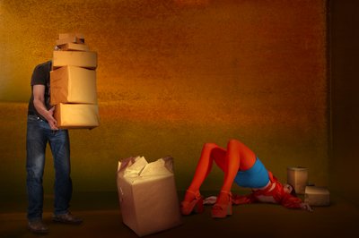 Overwhelmed With Boxes by Christine von Diepenbroek