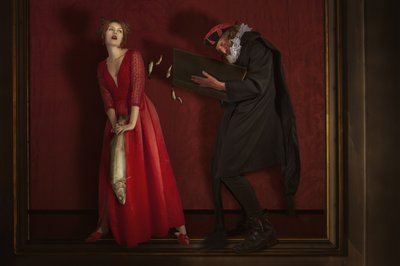 Red Dress Fish Tale by Christine von Diepenbroek