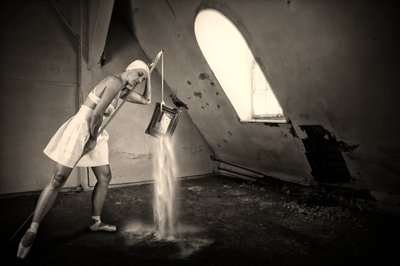 Surreal Attic Ballerina by Christine von Diepenbroek