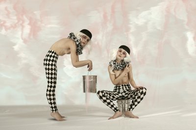 Surreal Harlequin Figures by Christine von Diepenbroek
