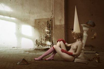 Surreal Nude Cone Hat by Christine von Diepenbroek