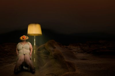 Surreal Woman With Rabbit by Christine von Diepenbroek