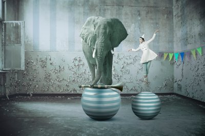 Whimsical Circus Dream by Christine von Diepenbroek