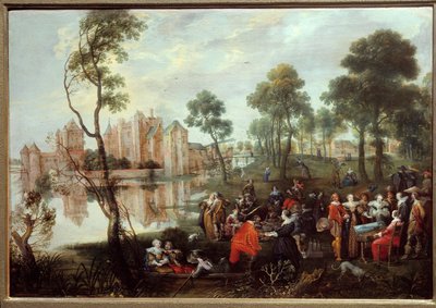 Snack in a Gallant Scene Park by Christoffel Jacobsz van der Lamen