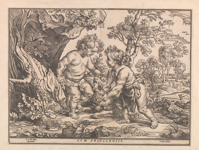 Christ Child and John the Baptist Playing with the Lamb by Christoffel Jegher
