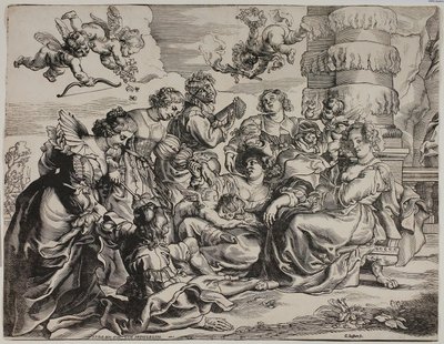 The Garden of Love, Left Half, with Seated Woman by Christoffel Jegher