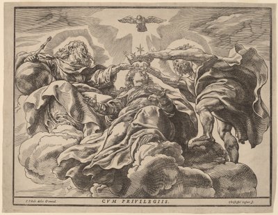 Coronation of the Virgin by Christoffel Jegher after Sir Peter Paul Rubens