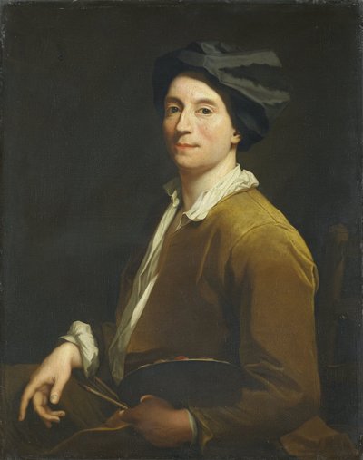 Portrait of a Painter, Probably a Self Portrait by Christoffel Lubienitzki