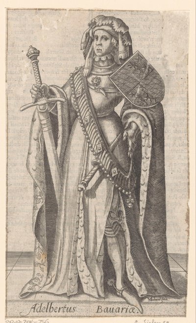 Portrait of Albrecht of Bavaria, Count of Holland, Hainaut and Zeeland by Christoffel van Sichem (I)