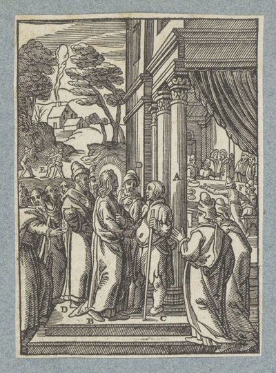 Christ Heals a Man with Dropsy on the Sabbath by Christoffel van Sichem (II)
