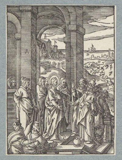 The Pharisees and Scribes Ask for a Sign from Christ by Christoffel van Sichem (II)