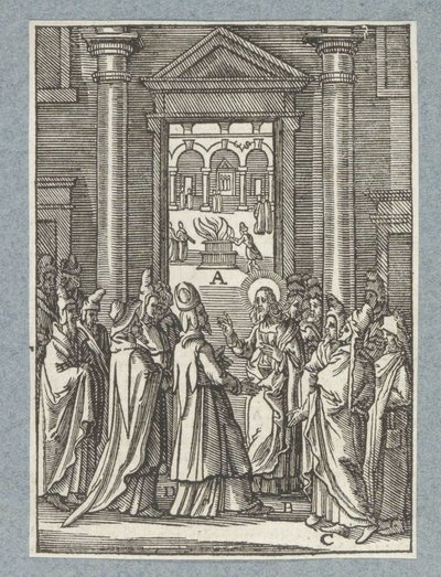 Debate with the Sadducees and Pharisees by Christoffel van Sichem (II)