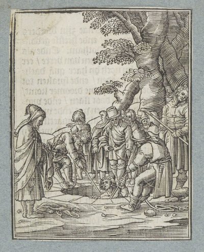 Joseph Being Pulled Out of the Pit by His Brothers by Christoffel van Sichem (II)