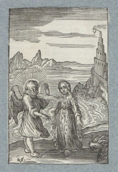 Child Melts Under the Hot Breath of Angel (Pia Desideria) by Christoffel van Sichem (II)