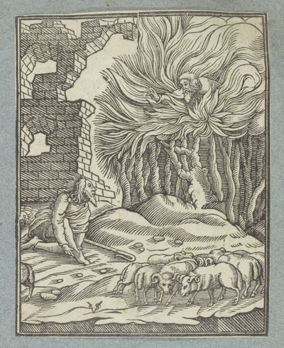Moses and the Burning Bush by Christoffel van Sichem (II)