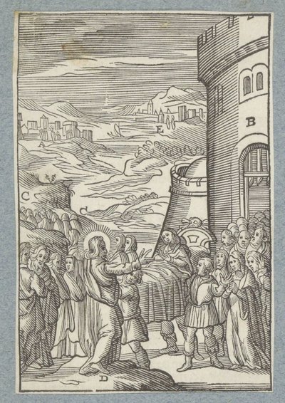 Raising of the Son of the Widow of Nain by Christoffel van Sichem (II)