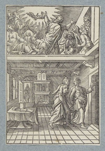Outpouring of the Holy Spirit by Christoffel van Sichem (II)