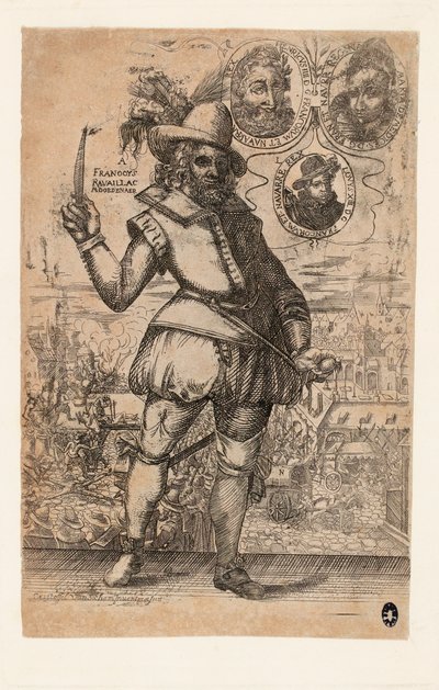 François Ravaillac 1578-1610, the murderer of King Henry IV of France by Christoffel van Sichem