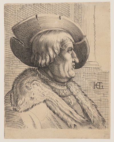 Fantasy Portrait of an Old Man in Profile by Christoffel van Sichem I