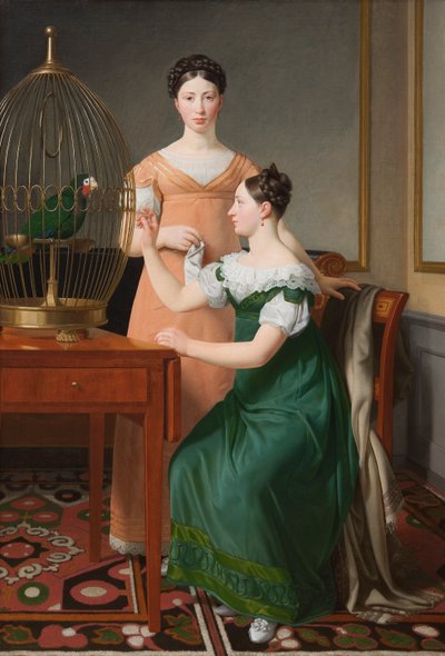 Bella and Hanna, The Eldest Daughters of M.L. Nathanson by Christoffer Wilhelm Eckersberg