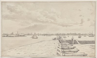 View from the Battery towards the City by Christoffer Wilhelm Eckersberg