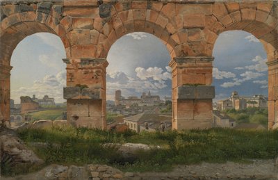 A View through Three of the North-Western Arches of the Third Storey of the Coliseum in Rome by Christoffer Wilhelm Eckersberg