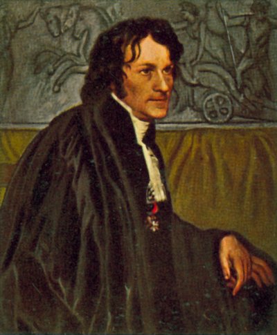 Bertel Thorvaldsen, Danish sculptor by Christoffer Wilhelm Eckersberg