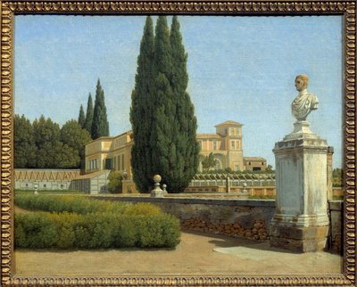 In the Gardens of Villa Albani by Christoffer Wilhelm Eckersberg