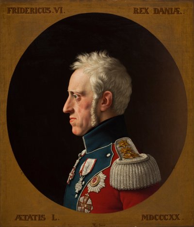 Portrait of Frederick VI of Denmark 1768-1839, 1839 by Christoffer Wilhelm Eckersberg