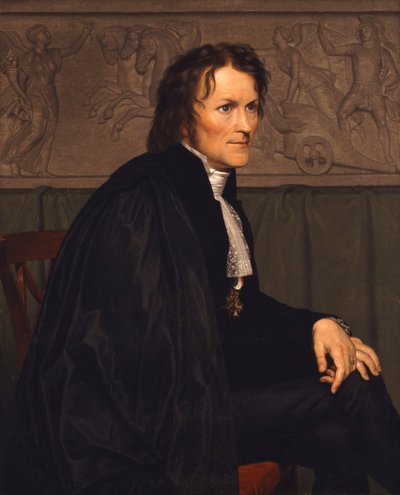 Portrait of the sculptor Bertel Thorvaldsen 1770-1844, 1838 by Christoffer Wilhelm Eckersberg