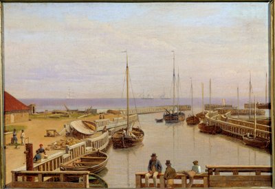 The Port of Dragor in Denmark in 1826 by Christoffer Wilhelm Eckersberg