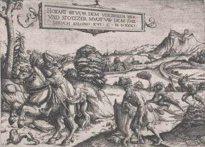 Pride goeth before a fall, 1531 by Christoph Bockstorffer