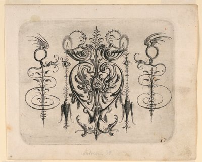 Plate 17, from New Grotesque Book by Christoph Jamnitzer