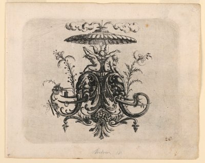 Plate 26, from New Grotesque Book by Christoph Jamnitzer