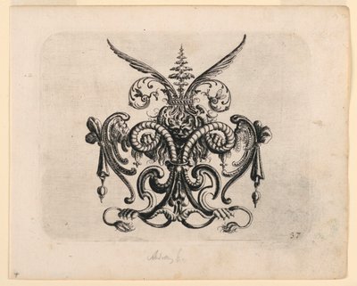 Plate 37, from Neüw Grotteßken Buch (New Grotesque Book) by Christoph Jamnitzer