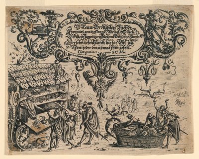 Title page from New Grotesque Book by Christoph Jamnitzer