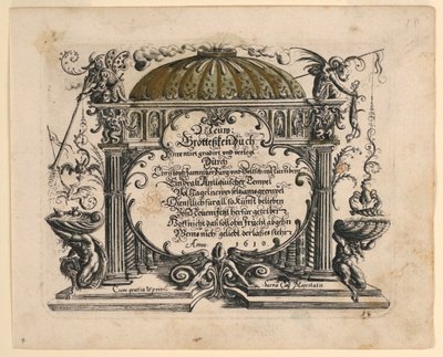 Title Page, from New Grotesque Book by Christoph Jamnitzer