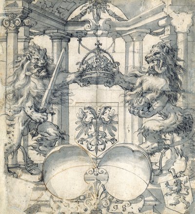 Cartoon for a Stained-Glass Window by Christoph Murer