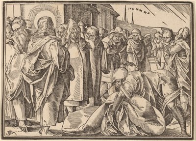 The Paralytic Healed by Christ Picks up His Pallet by Christoph Murer