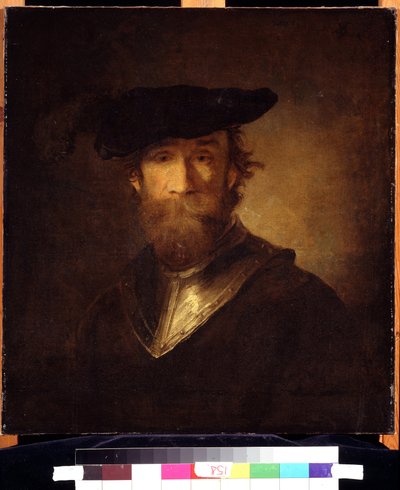 An Old Soldier in a Black Beret by Christoph Paudiss