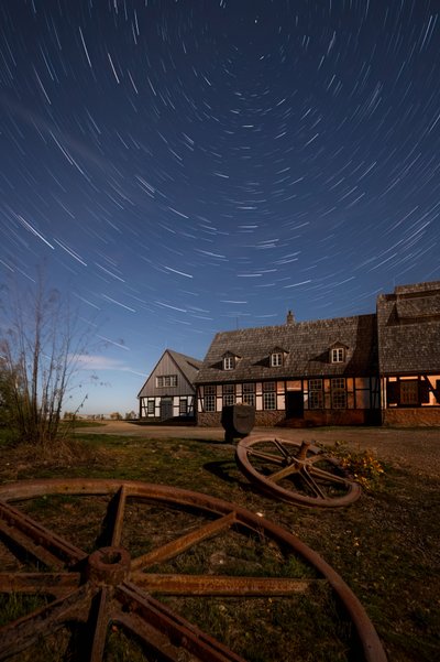Star Trails Country Home by Christoph Schaarschmidt