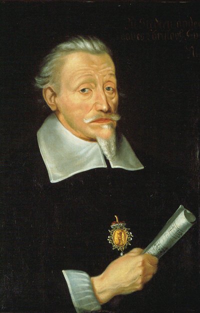 Portrait of the Composer Heinrich Schuetz by Christoph Spetner