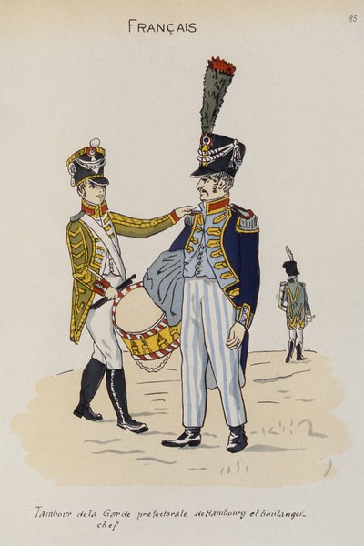 A Drummer and Master Baker of the Prefectural Guard of Hamburg, c.1806 by Christoph Suhr