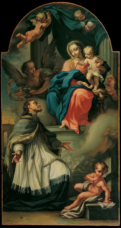 Saint John of Nepomuk Receives the Starry Crown from Mary by Christoph Unterberger